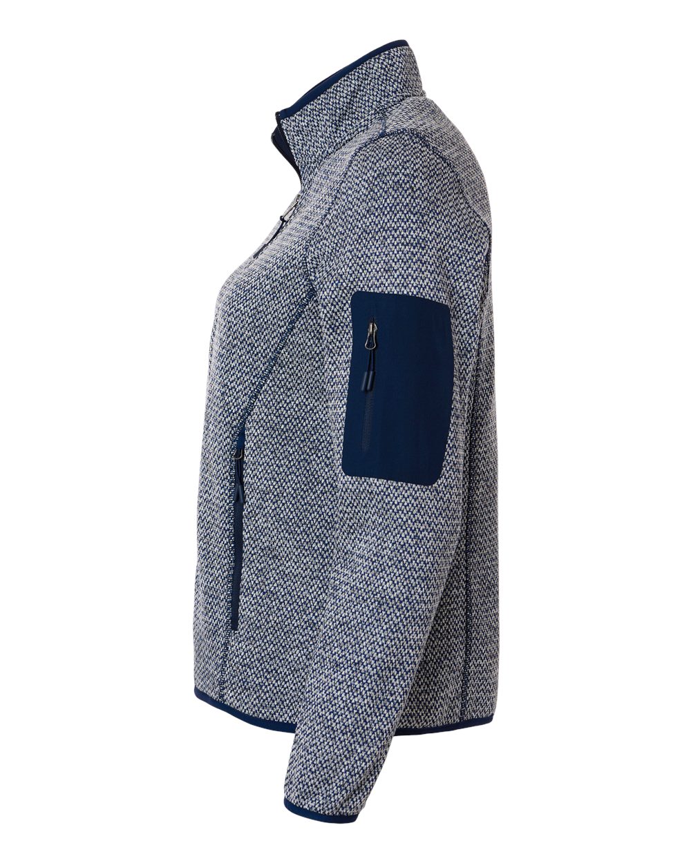 Women's Jasper Full-Zip Fleece Jacket - DirectSide - B004D3652 - Classic Navy/ White
