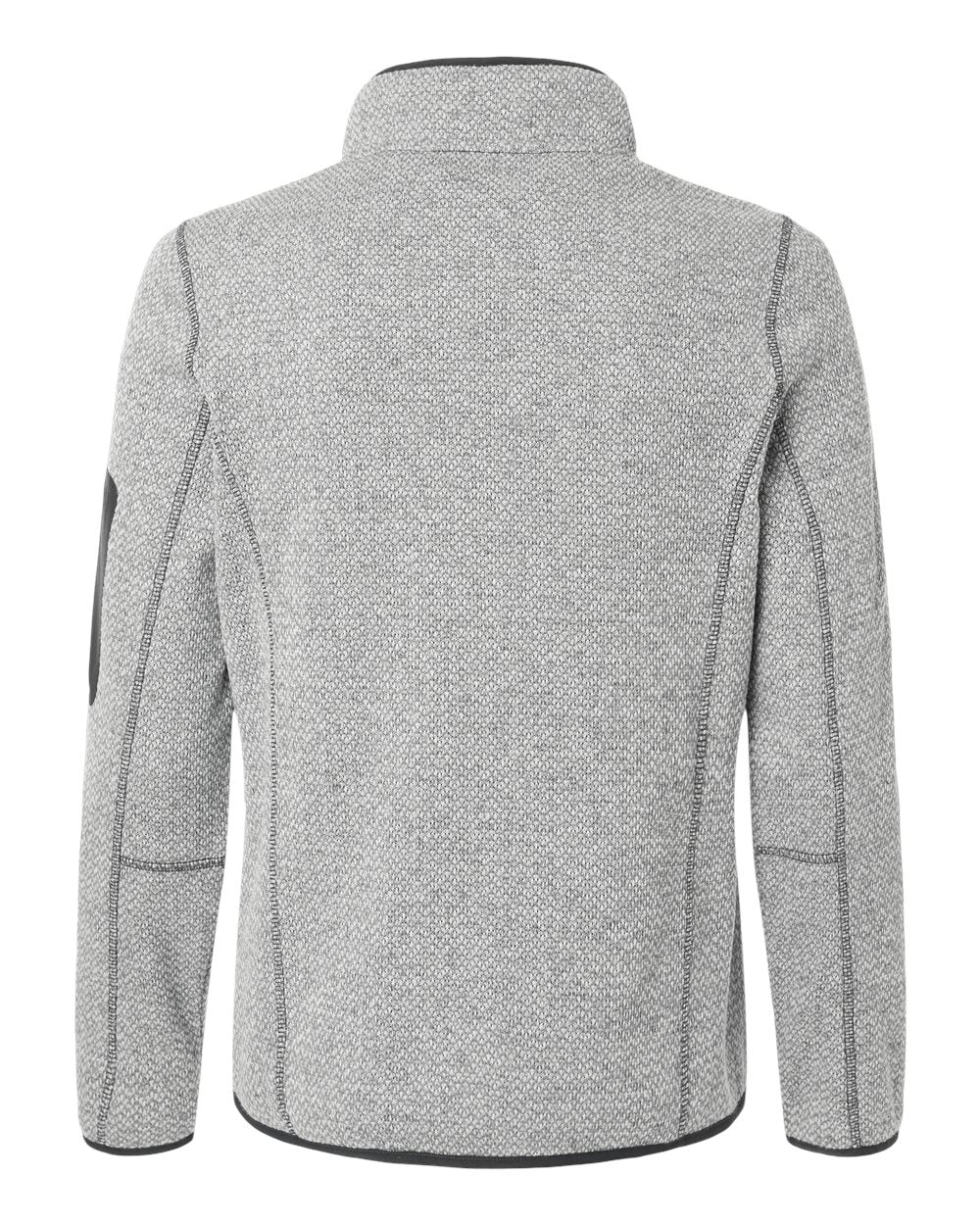 Women's Jasper Full-Zip Fleece Jacket - Back - B004D3092 - Grey/ White