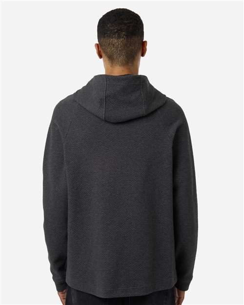 Men's Spirit Textured Hooded Pullover - OnModelBack - B005D3503 - Black Heather