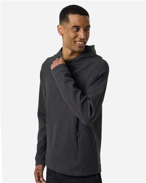 Men's Spirit Textured Hooded Pullover - OnModelSide - B005D3503 - Black Heather