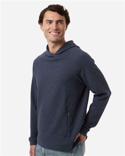 Men's Spirit Textured Hooded Pullover - OnModelSide - B005D3653 - Classic Navy Heather