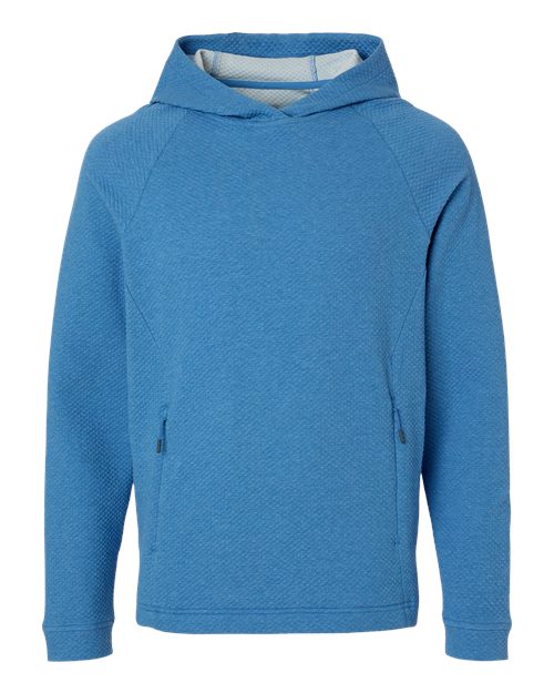 Men's Spirit Textured Hooded Pullover - Front - B005D3103 - Light Nautical Blue Heather