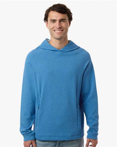 Men's Spirit Textured Hooded Pullover - OnModelFront - B005D3103 - Light Nautical Blue Heather