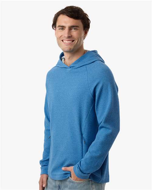 Men's Spirit Textured Hooded Pullover - OnModelSide - B005D3103 - Light Nautical Blue Heather