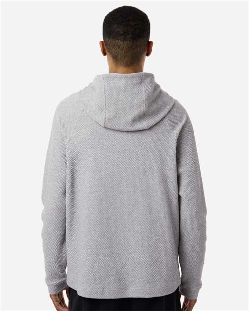 Men's Spirit Textured Hooded Pullover - OnModelBack - B005D3023 - Platinum Heather