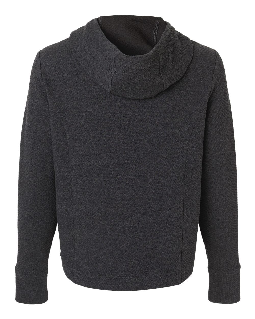 Women's Spirit Textured Hooded Pullover - Back - B006D3502 - Black Heather