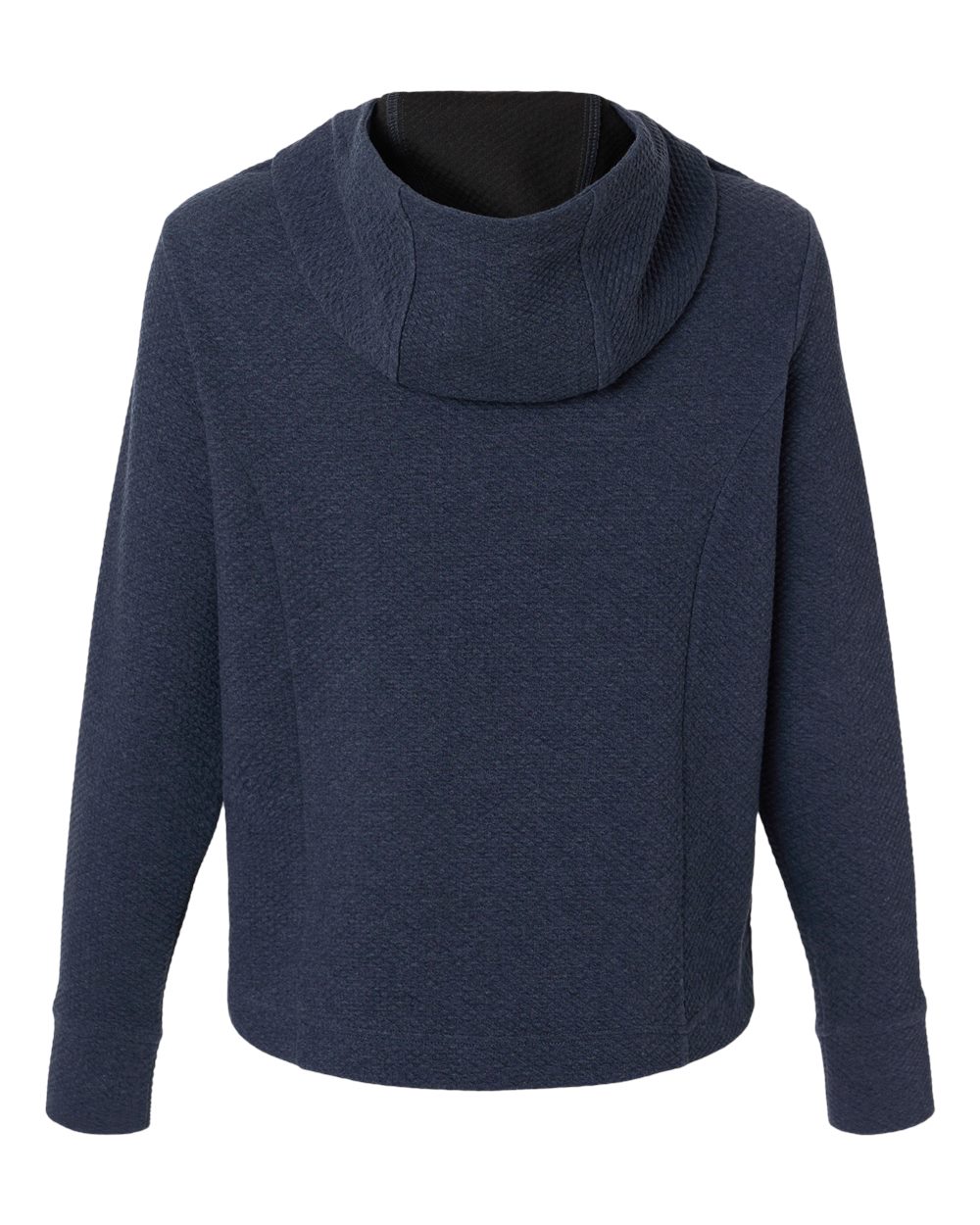 Women's Spirit Textured Hooded Pullover - Back - B006D3652 - Classic Navy Heather
