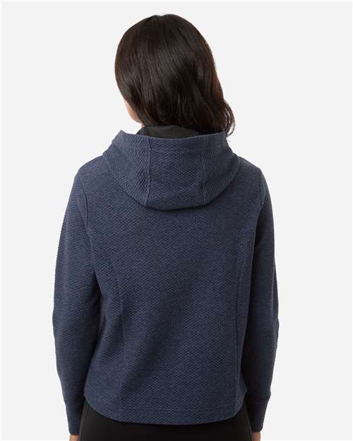 Women's Spirit Textured Hooded Pullover - OnModelBack - B006D3652 - Classic Navy Heather