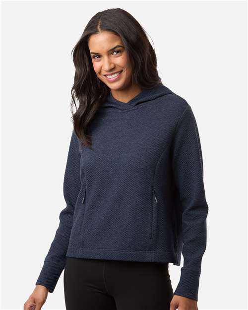 Women's Spirit Textured Hooded Pullover - OnModelFront - B006D3652 - Classic Navy Heather