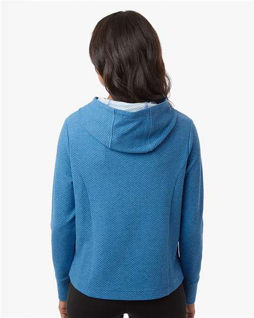 Women's Spirit Textured Hooded Pullover - OnModelBack - B006D3102 - Light Nautical Blue Heather