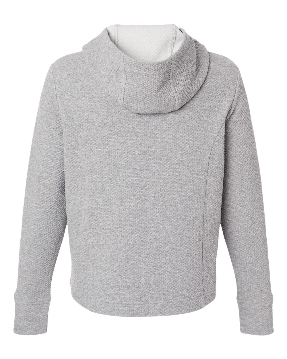 Women's Spirit Textured Hooded Pullover - Back - B006D3022 - Platinum Heather