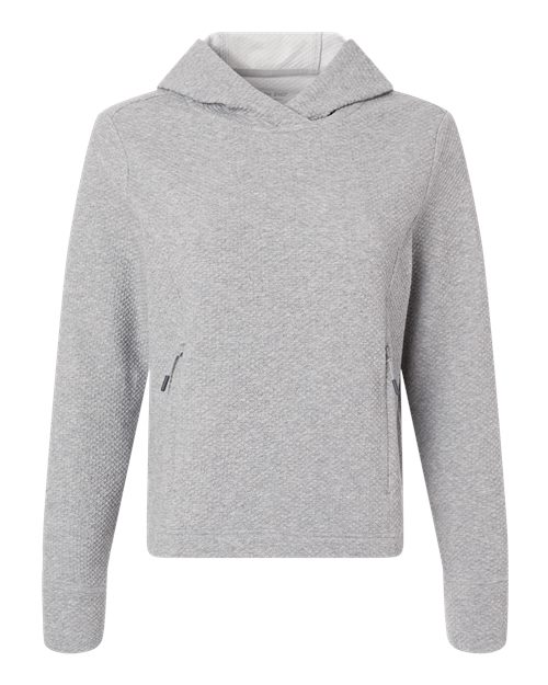 Women's Spirit Textured Hooded Pullover - Front - B006D3022 - Platinum Heather