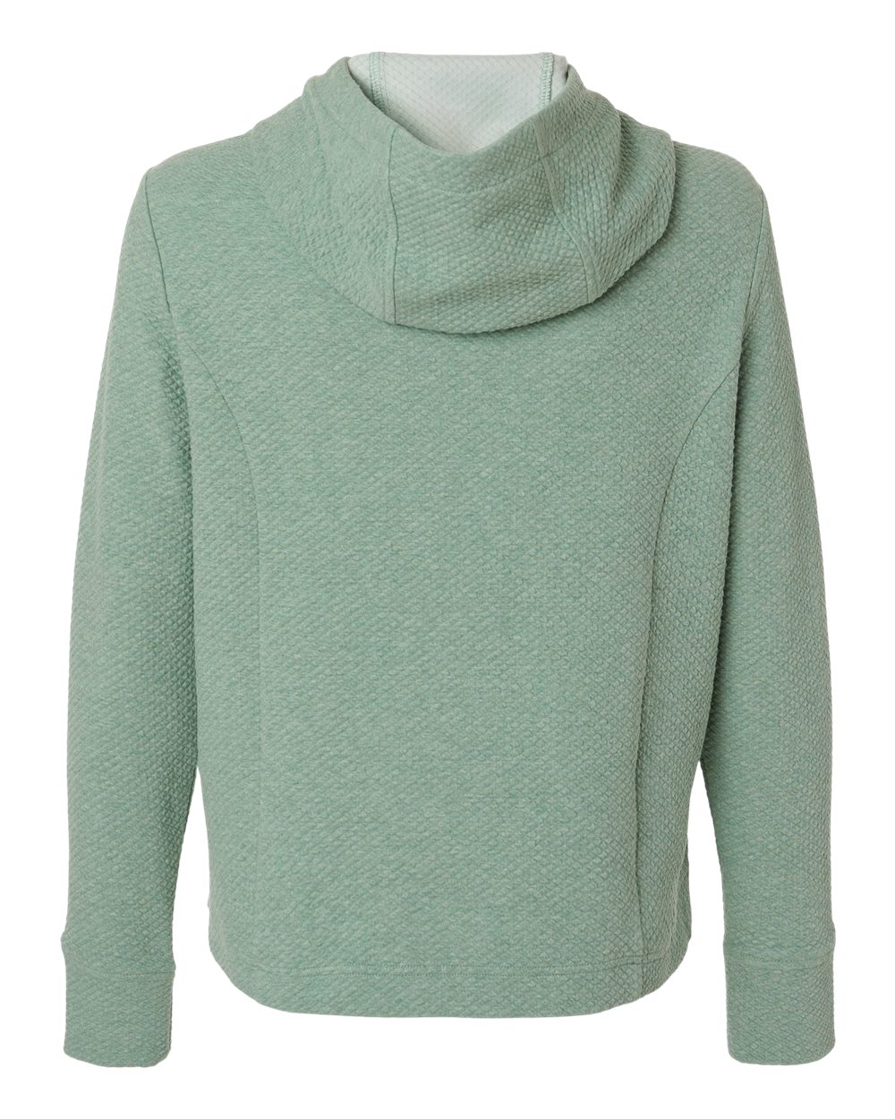 Women's Spirit Textured Hooded Pullover - Back - B006D3542 - Sage Green Heather