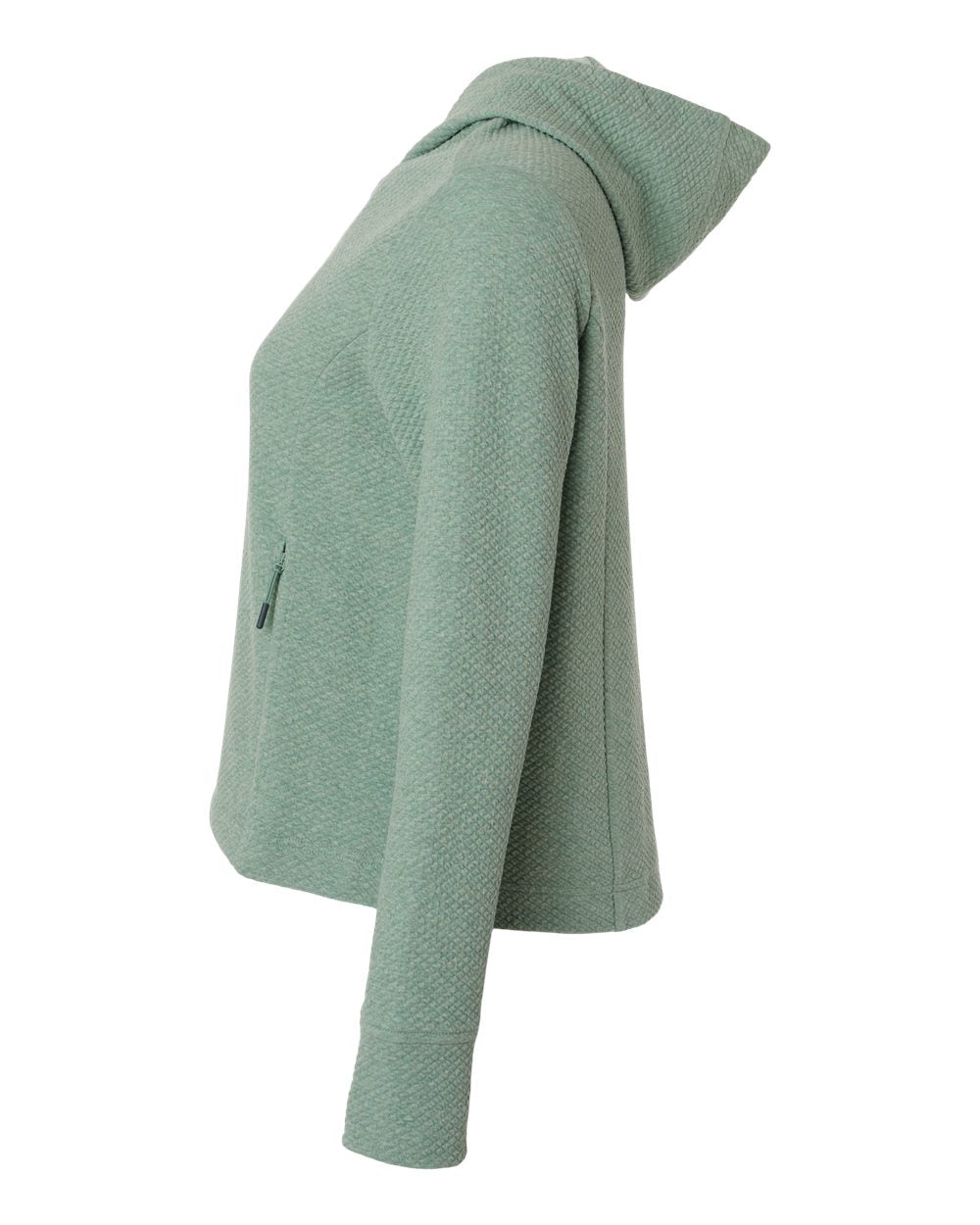 Women's Spirit Textured Hooded Pullover - DirectSide - B006D3542 - Sage Green Heather