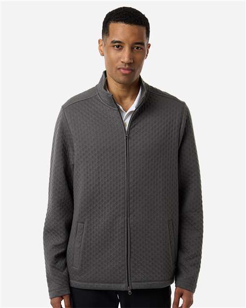 Men's Berkley Textured Full-Zip Jacket - OnModelFront - B016B2583 - Graphite
