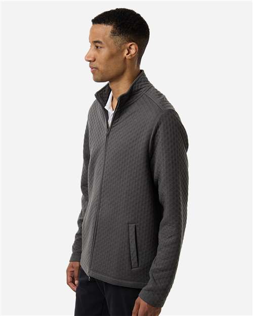 Men's Berkley Textured Full-Zip Jacket - OnModelSide - B016B2583 - Graphite