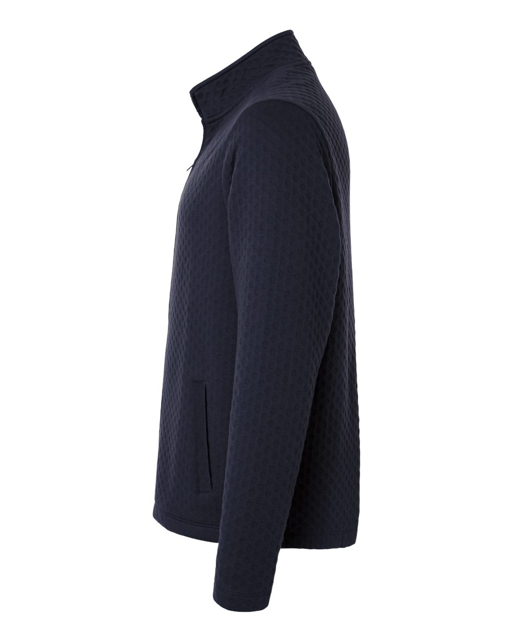 Men's Berkley Textured Full-Zip Jacket - DirectSide - B016B2653 - Navy