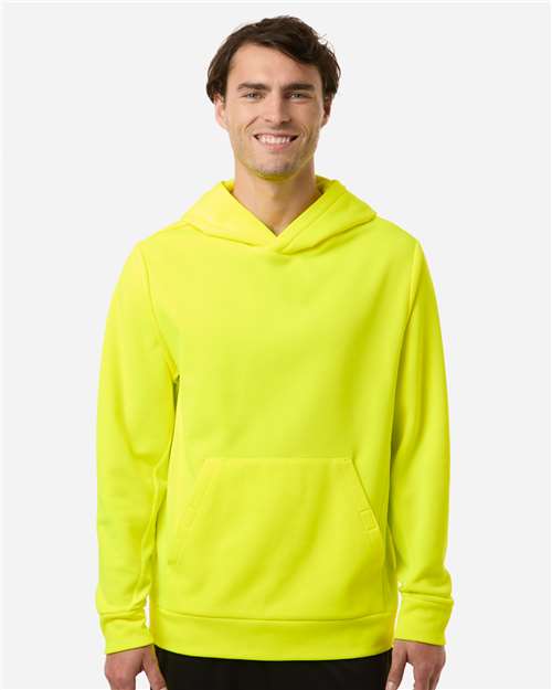Unisex Squad Hooded Tech Fleece Pullover - OnModelFront - B001D9172 - Safety Yellow