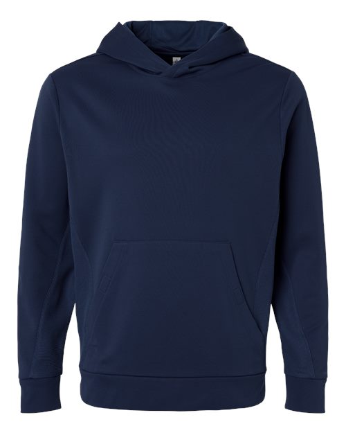 Unisex Squad Hooded Tech Fleece Pullover - Front - B001D9652 - Sport Dark Navy