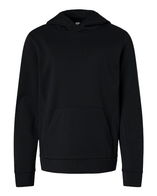 Youth Squad Hooded Tech Fleece Pullover - Front - B002D9502 - Black