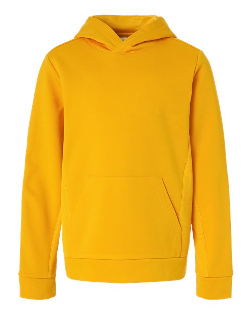 Youth Squad Hooded Tech Fleece Pullover - Front - B002D9102 - Sport Athletic Gold