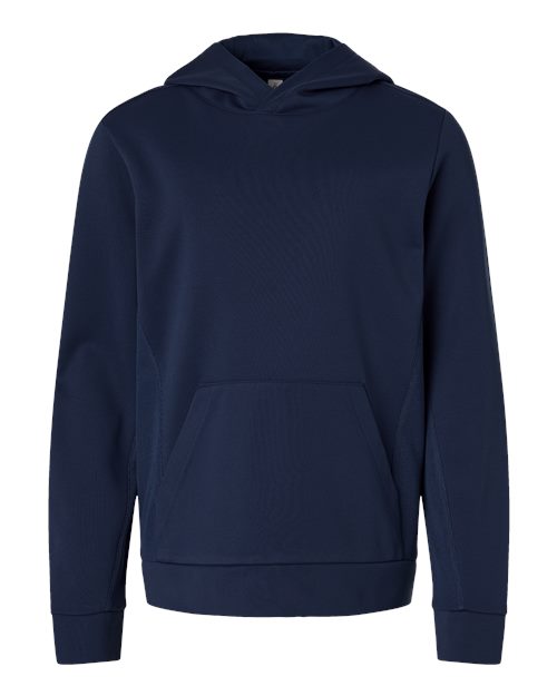 Youth Squad Hooded Tech Fleece Pullover - Front - B002D9652 - Sport Dark Navy