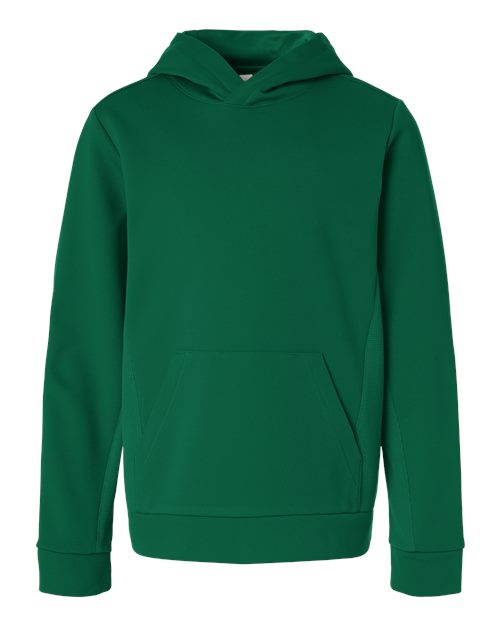 Youth Squad Hooded Tech Fleece Pullover - Front - B002D9542 - Sport Forest