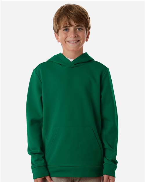 Youth Squad Hooded Tech Fleece Pullover - OnModelFront - B002D9542 - Sport Forest