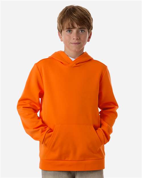 Youth Squad Hooded Tech Fleece Pullover - OnModelFront - B002D9662 - Sport Orange