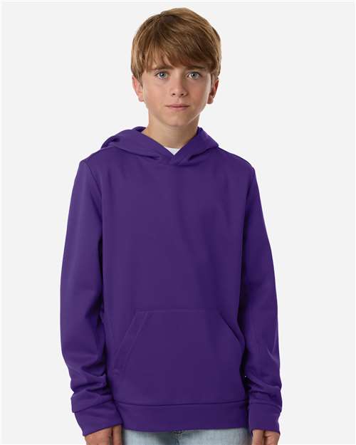 Youth Squad Hooded Tech Fleece Pullover - OnModelFront - B002D9672 - Sport Purple