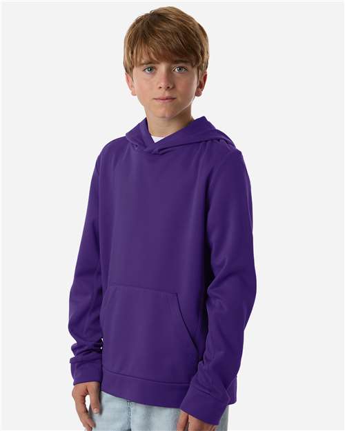 Youth Squad Hooded Tech Fleece Pullover - OnModelSide - B002D9672 - Sport Purple