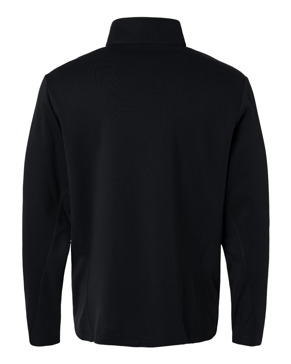 Unisex Squad Cadet Quarter-Zip Tech Fleece Pullover - Back - B003D9502 - Black