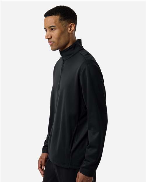 Unisex Squad Cadet Quarter-Zip Tech Fleece Pullover - OnModelSide - B003D9502 - Black