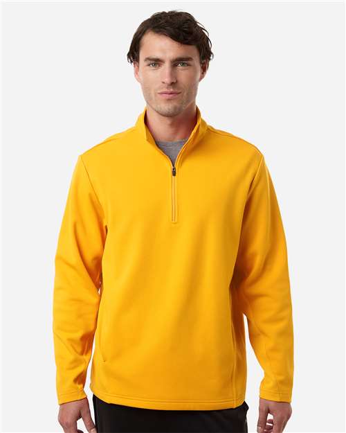 Unisex Squad Cadet Quarter-Zip Tech Fleece Pullover - OnModelFront - B003D9122 - Sport Athletic Gold