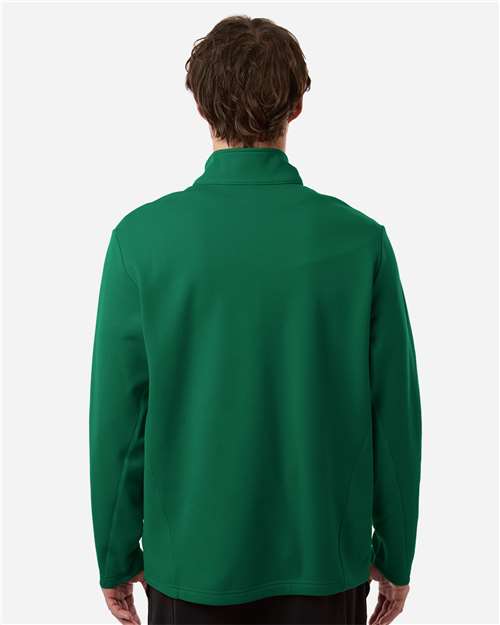 Unisex Squad Cadet Quarter-Zip Tech Fleece Pullover - OnModelBack - B003D9542 - Sport Forest