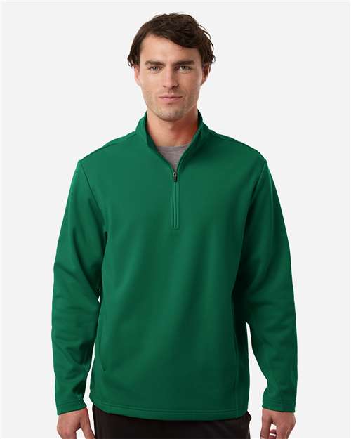 Unisex Squad Cadet Quarter-Zip Tech Fleece Pullover - OnModelFront - B003D9542 - Sport Forest