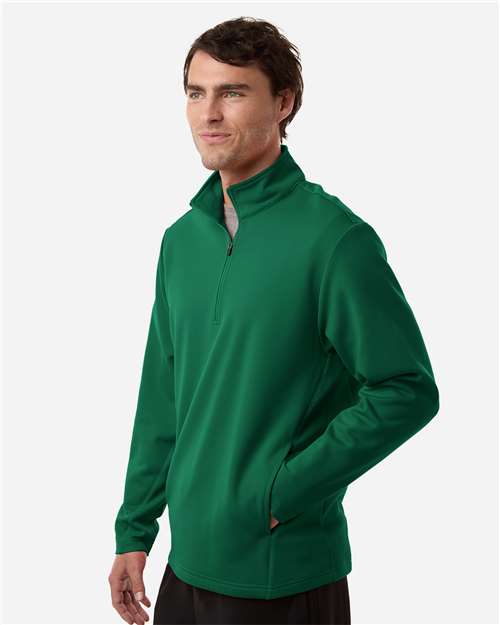 Unisex Squad Cadet Quarter-Zip Tech Fleece Pullover - OnModelSide - B003D9542 - Sport Forest