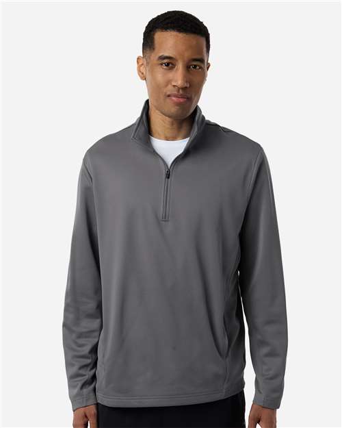 Unisex Squad Cadet Quarter-Zip Tech Fleece Pullover - OnModelFront - B003D9592 - Sport Graphite