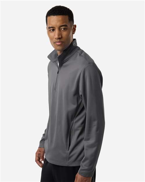 Unisex Squad Cadet Quarter-Zip Tech Fleece Pullover - OnModelSide - B003D9592 - Sport Graphite