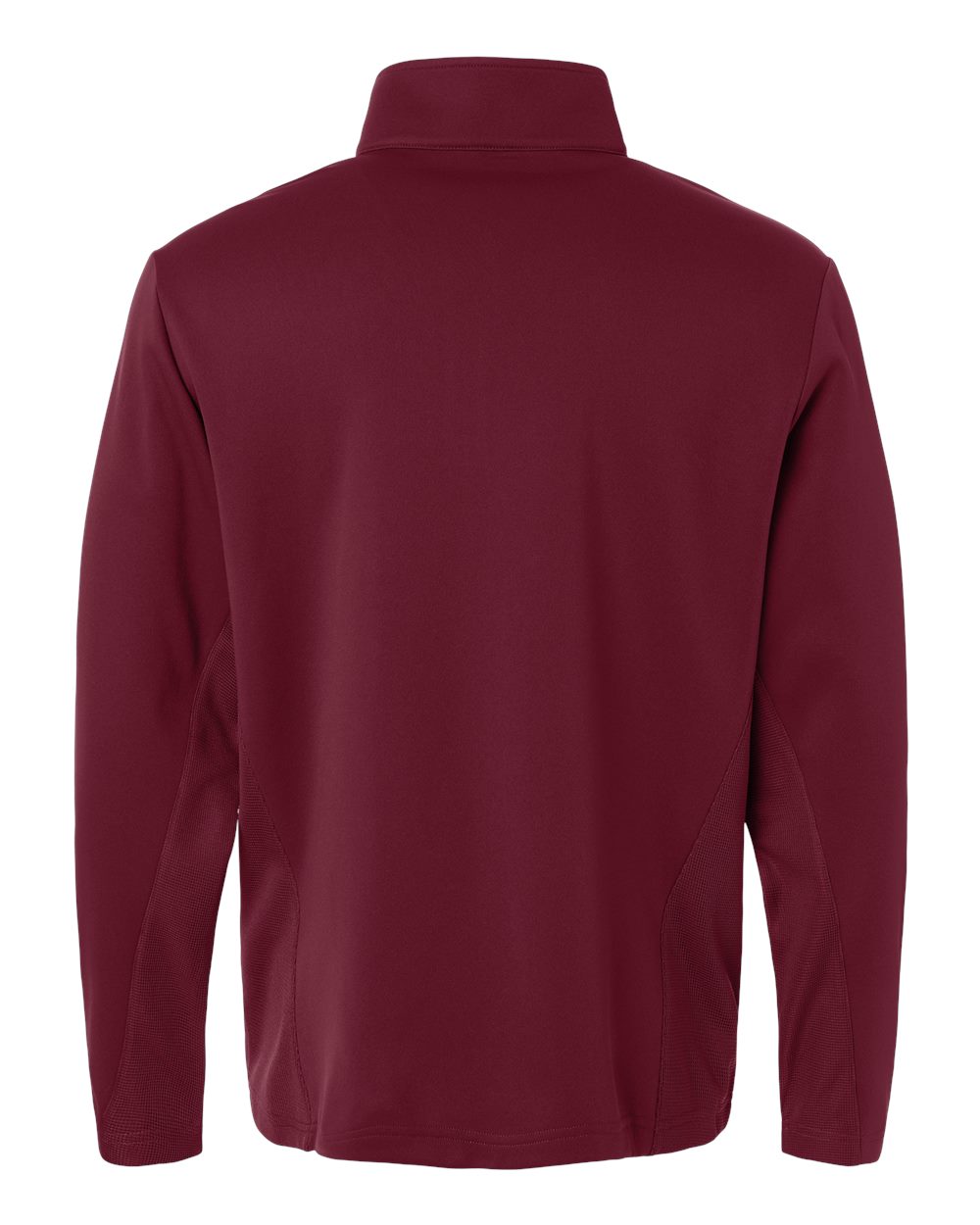 Unisex Squad Cadet Quarter-Zip Tech Fleece Pullover - Back - B003D9532 - Sport Maroon