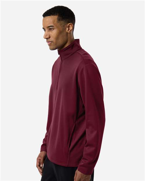 Unisex Squad Cadet Quarter-Zip Tech Fleece Pullover - OnModelSide - B003D9532 - Sport Maroon