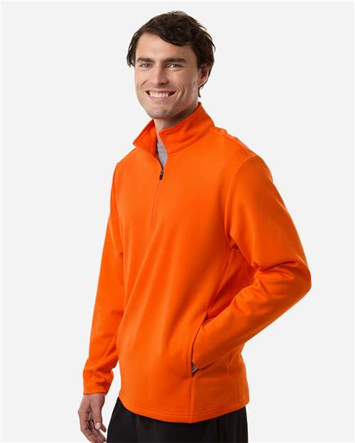 Unisex Squad Cadet Quarter-Zip Tech Fleece Pullover - OnModelSide - B003D9662 - Sport Orange