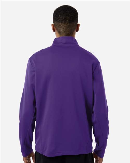 Unisex Squad Cadet Quarter-Zip Tech Fleece Pullover - OnModelBack - B003D9672 - Sport Purple
