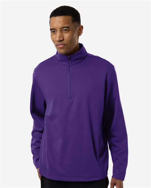 Unisex Squad Cadet Quarter-Zip Tech Fleece Pullover - OnModelFront - B003D9672 - Sport Purple