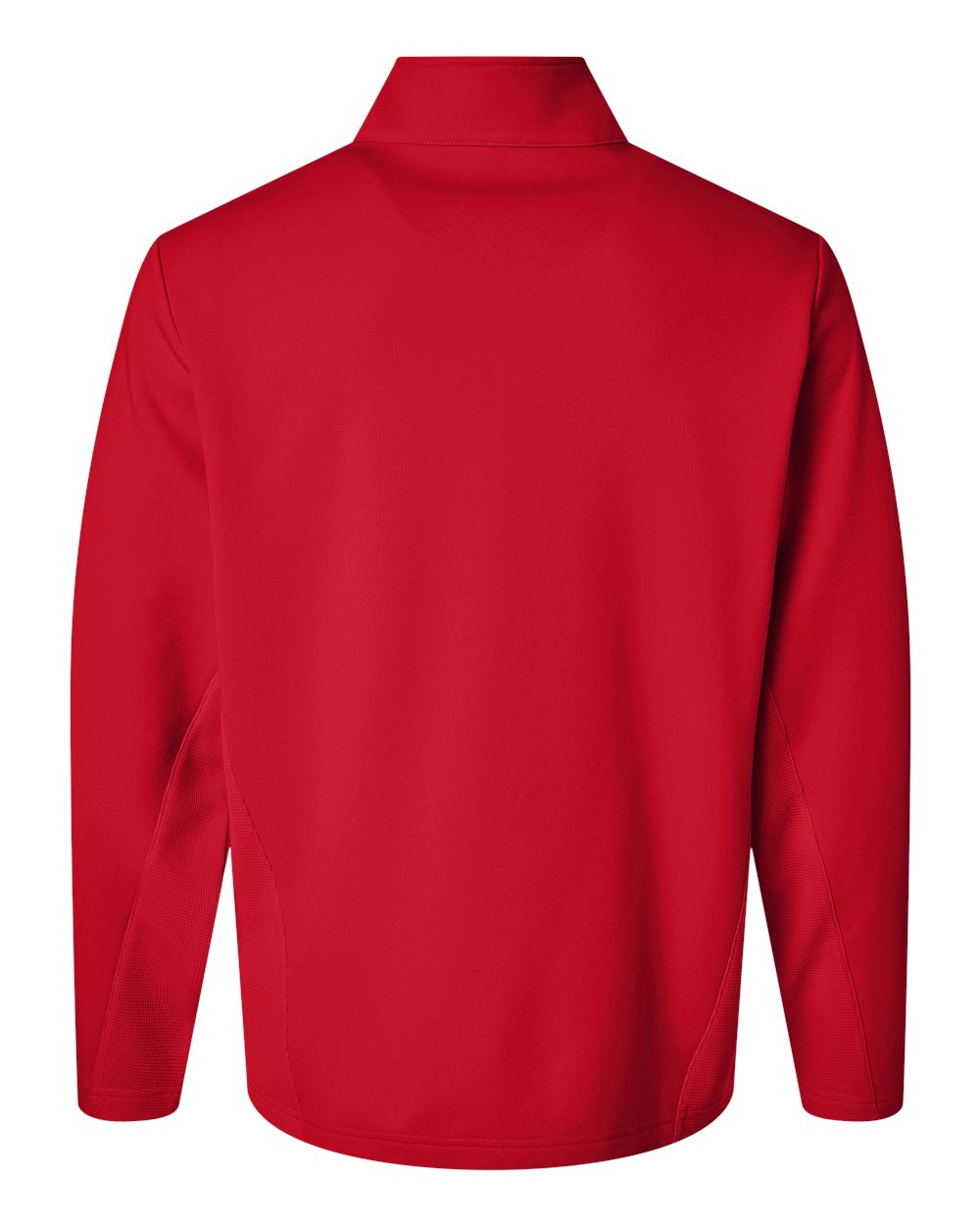 Unisex Squad Cadet Quarter-Zip Tech Fleece Pullover - Back - B003D9702 - Sport Red