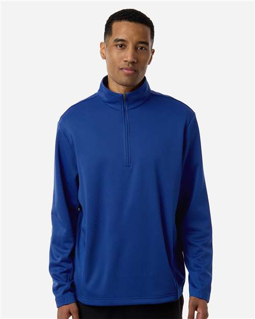 Unisex Squad Cadet Quarter-Zip Tech Fleece Pullover - OnModelFront - B003D9752 - Sport Royal