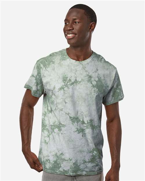 Unisex Crystal Wash T-Shirt - OnModelFront - B10302903 - Crystal Forest