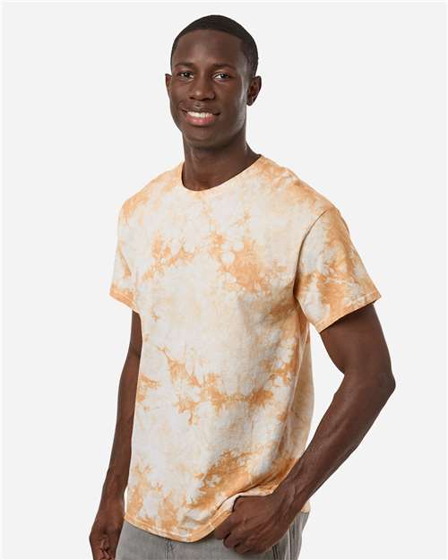 Unisex Crystal Wash T-Shirt - OnModelSide - B10302123 - Crystal Golden