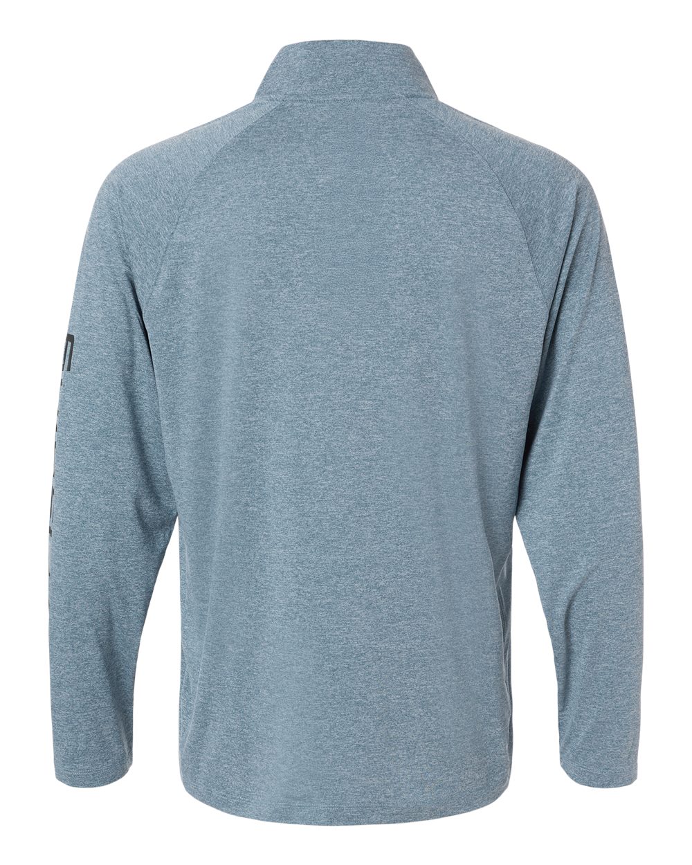 Men's Airweight Heather Quarter-Zip Pullover - Back - B001D2093 - Silverblue Heather