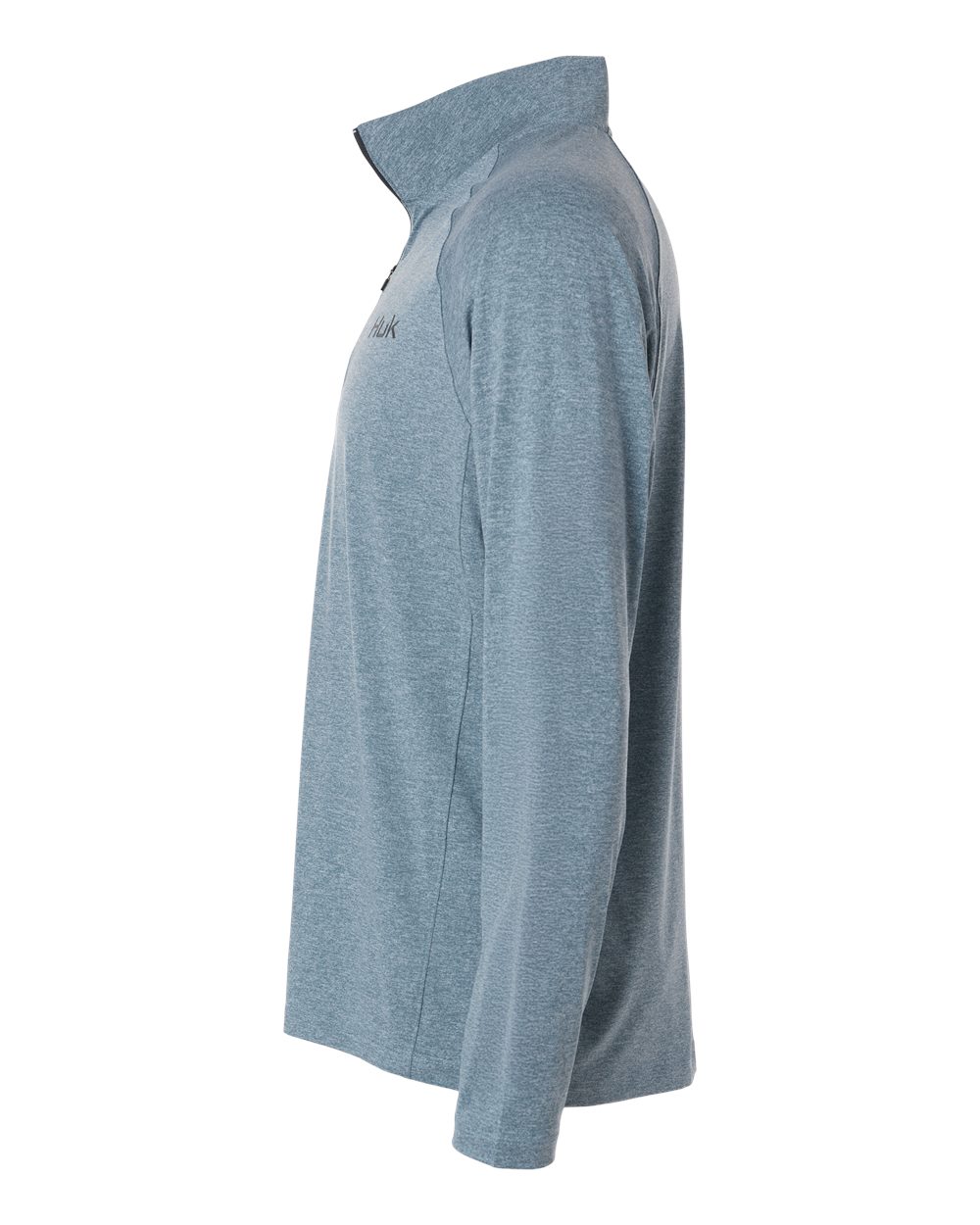 Men's Airweight Heather Quarter-Zip Pullover - DirectSide - B001D2093 - Silverblue Heather
